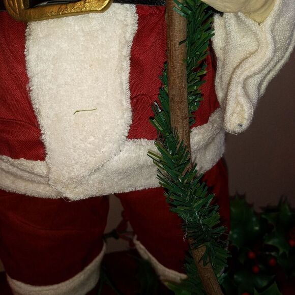 Vtg. Kirkland's Paper Mache Santa Claus Holiday Decor - Picture 4 of 10